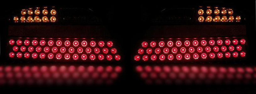 六角リフレクターLEDテール加工